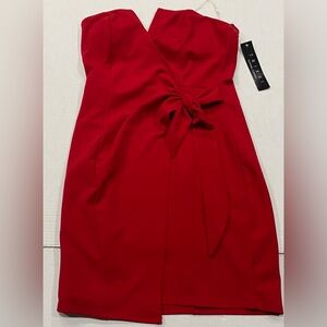 Trixxi Clothing Company Strapless Mini Dress Size Large Color Red